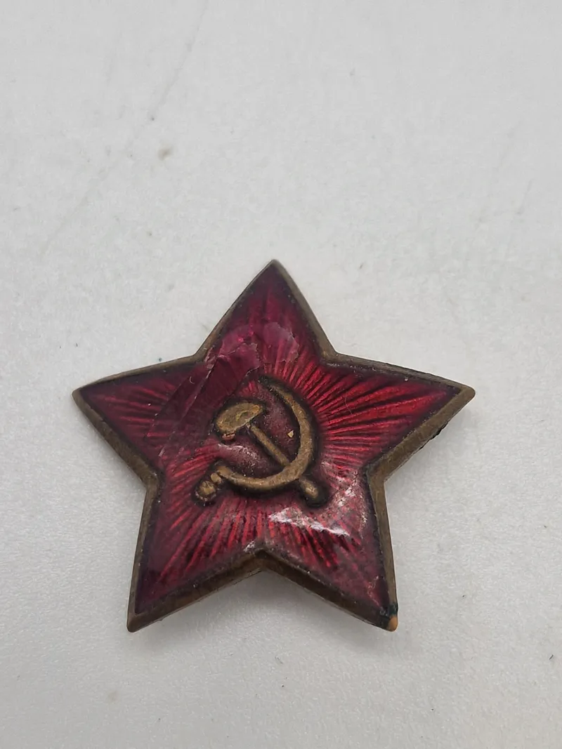 Original Russisk WW2 kasket stjerne