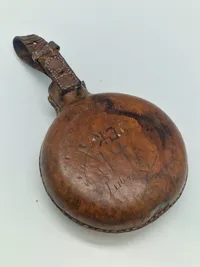 Original Dansk feltflaske M1870, fremstillet på Holmegaard