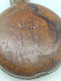Original Dansk feltflaske M1870, fremstillet på Holmegaard
