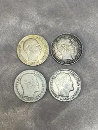 Lot originale 4 skillinger af sølv