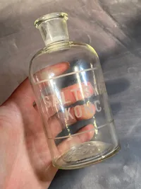 Original apoteker flaske til saltsyre