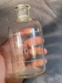 Original apoteker flaske til saltsyre