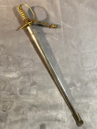 Original brevåbner i form af sabel, givet fra fabrikken til officerer der kunne tage beslutning om indkøb