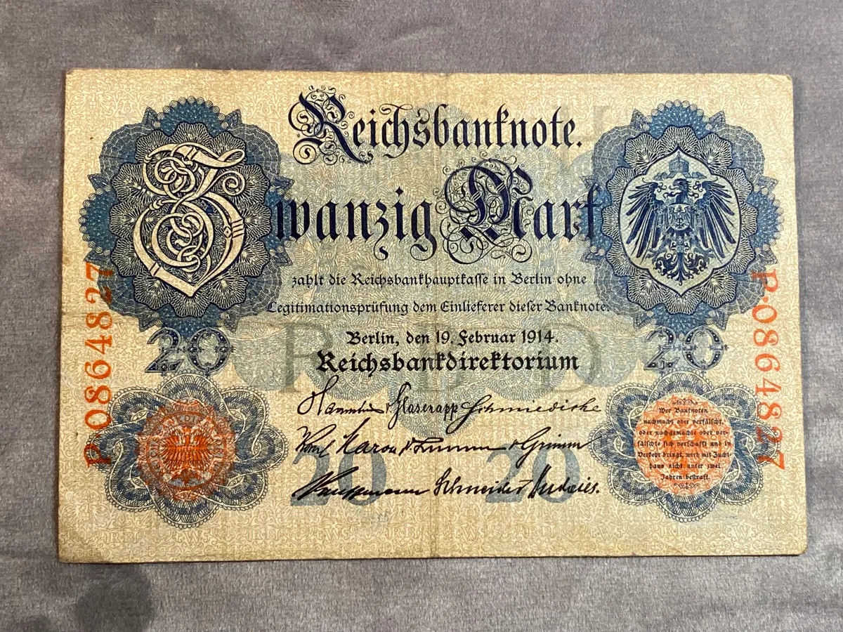 Original Tysk pengeseddel