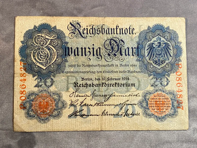 Original Tysk pengeseddel