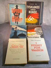 Samling bøger om besættelsen