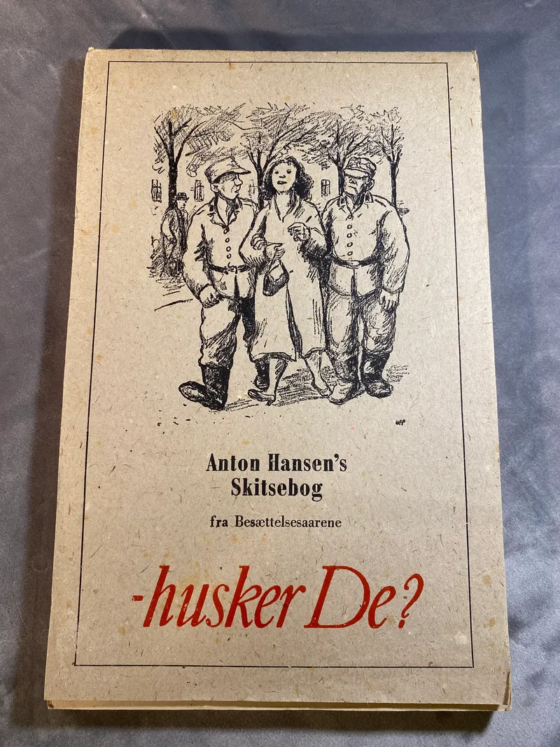 Sjælden original skitsebog med tegninger fra besættelsen 1940-1945