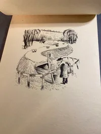 Sjælden original skitsebog med tegninger fra besættelsen 1940-1945