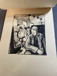 Sjælden original skitsebog med tegninger fra besættelsen 1940-1945
