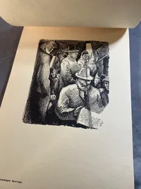 Sjælden original skitsebog med tegninger fra besættelsen 1940-1945