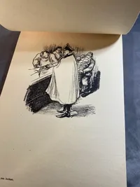 Sjælden original skitsebog med tegninger fra besættelsen 1940-1945