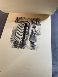 Sjælden original skitsebog med tegninger fra besættelsen 1940-1945