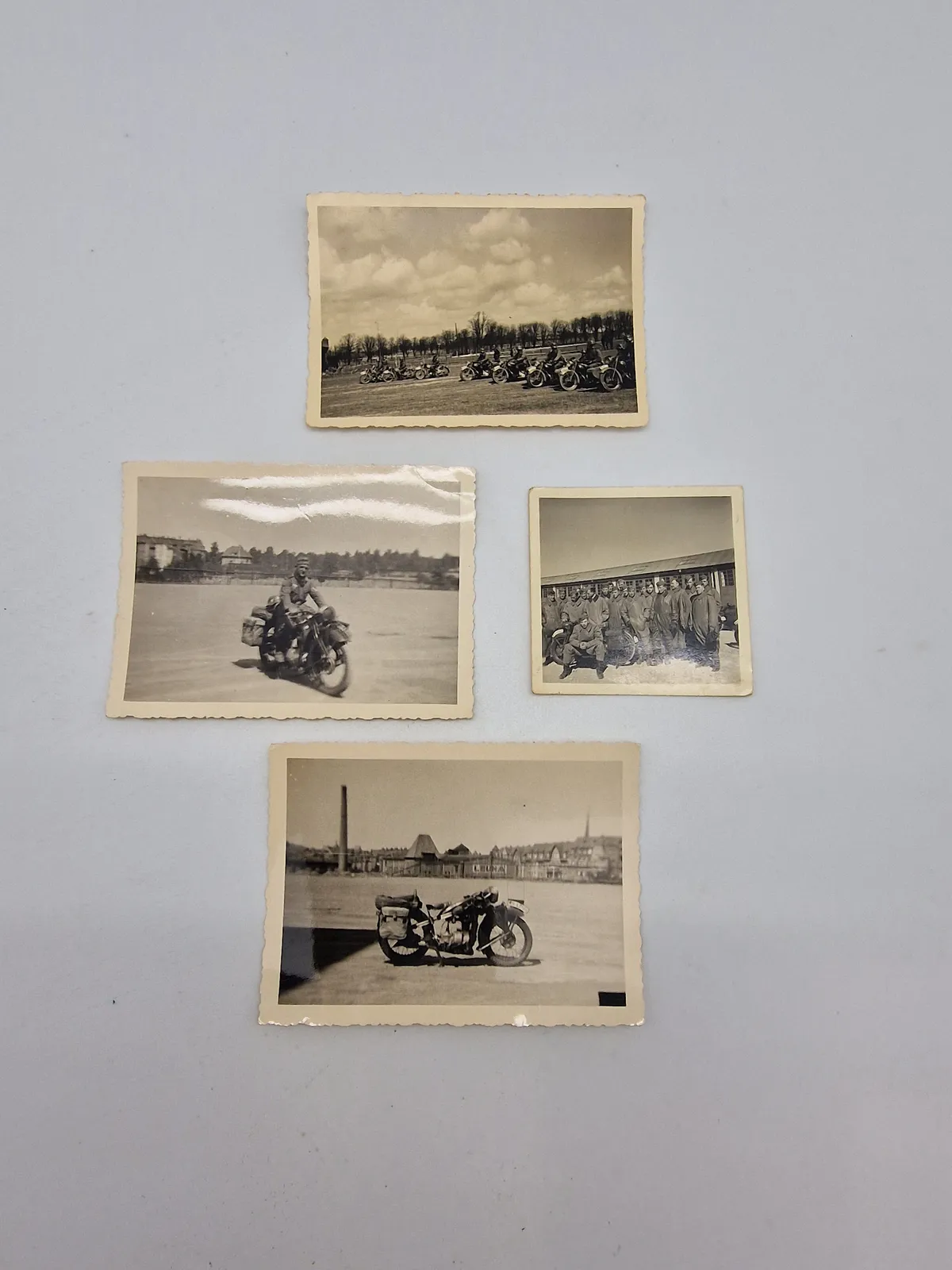 Samling originale fotos af tyske motorcykler WW2