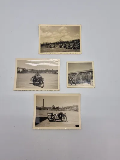 Samling originale fotos af tyske motorcykler WW2