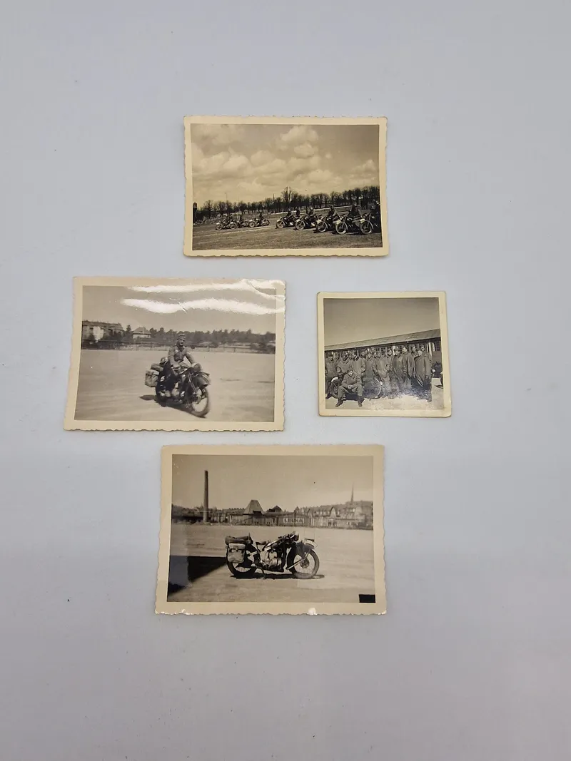 Samling originale fotos af tyske motorcykler WW2