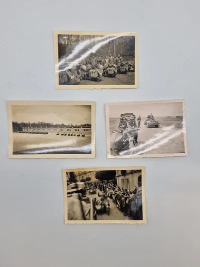 Samling originale fotos af tyske motorcykler WW2