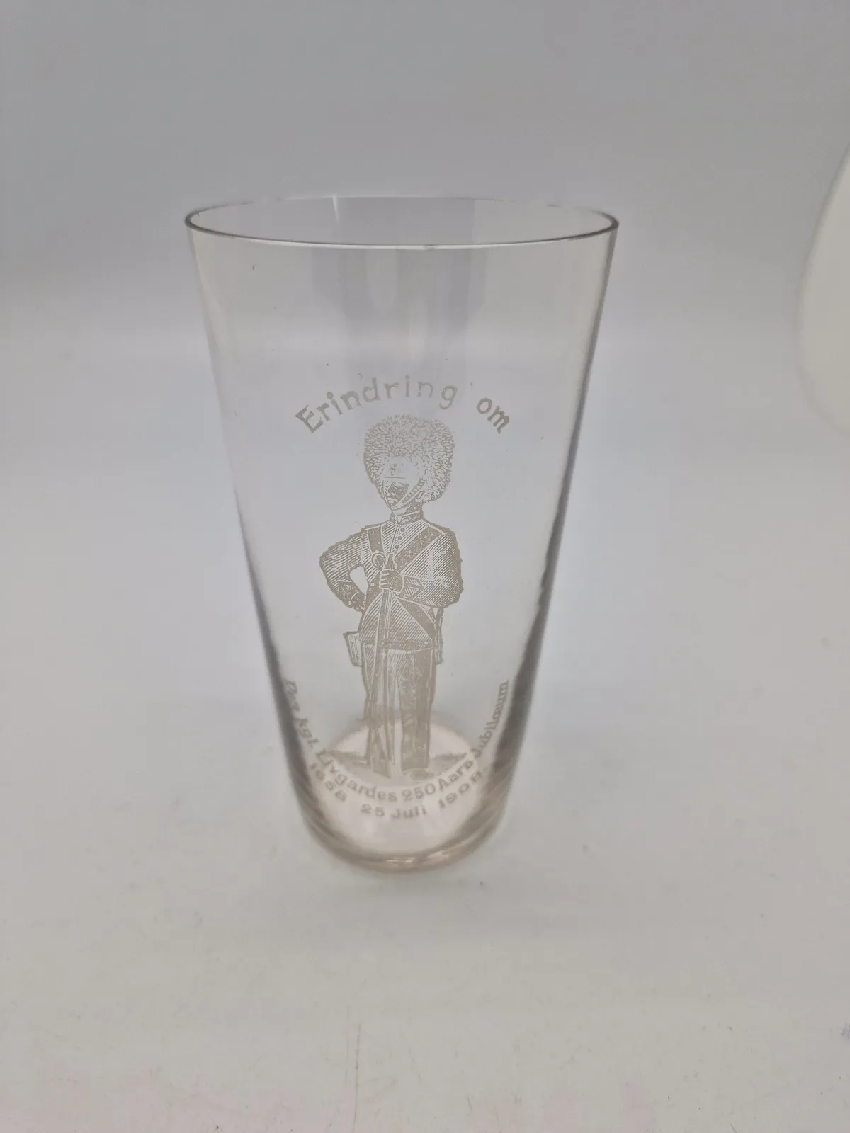 Sjældent originalt dansk Garderglas 1658-1908 (Fyns glasværk) fejlfrit