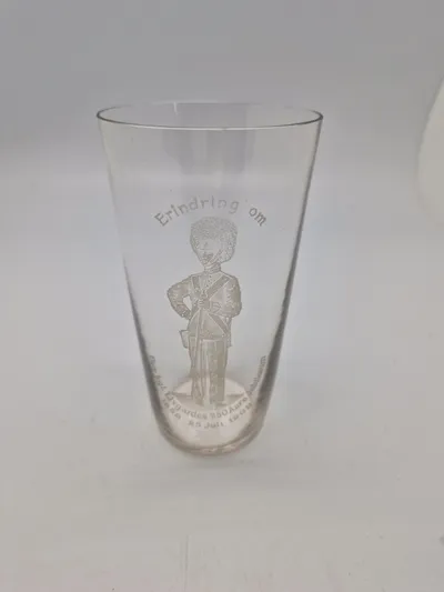 Sjældent originalt dansk Garderglas 1658-1908 (Fyns glasværk) fejlfrit