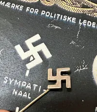 Original dansk nazi sympatisør pin