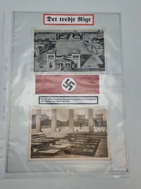 To stk originale tyske ww2 postkort