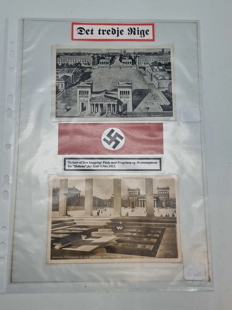 To stk originale tyske ww2 postkort