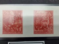 Tyske ww2 frimærker - bl.a. SS - 
prøvetryk???
