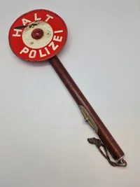 Originalt tysk stop skilt fra politiet