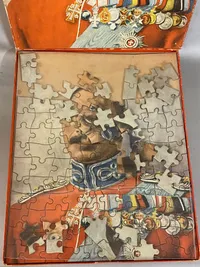 Originalt puslespil med motiv af Kong Christian X fra WWII