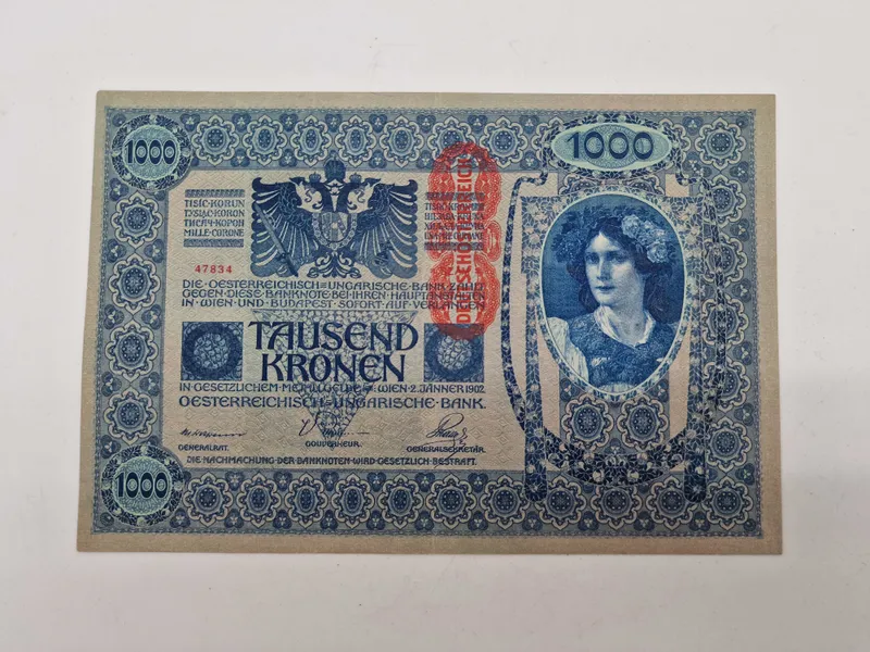 Original pengeseddel i super stand