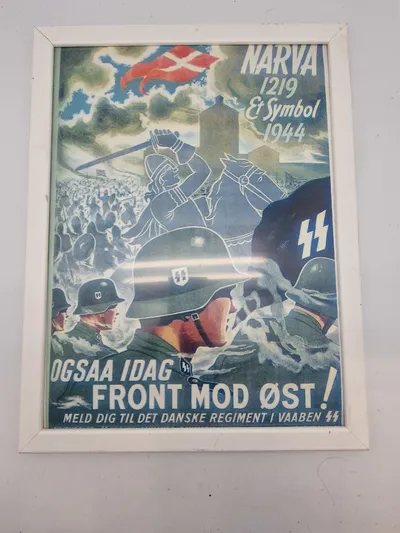 Dansk Waffen SS hverveplakat - Postwar