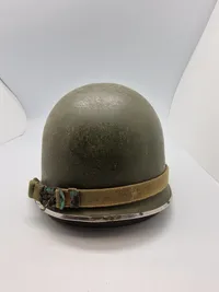 Amerikansk airborne hjelm - hjelmen er original, men ej ww2 - mærker ligeledes Postwar