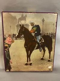 Originalt puslespil fra WWII med motiv af Kong Christian X