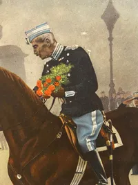 Originalt puslespil fra WWII med motiv af Kong Christian X