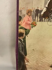 Originalt puslespil fra WWII med motiv af Kong Christian X