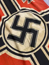 Originalt stort tysk Kriegsmarine flag , ubådsstørrelsen, godt stemplet