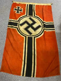 Originalt stort tysk Kriegsmarine flag , ubådsstørrelsen, godt stemplet