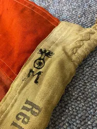 Originalt stort tysk Kriegsmarine flag , ubådsstørrelsen, godt stemplet