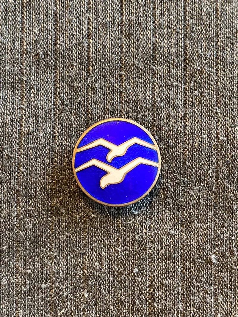 Original German WW2 Air Sports Association DLV Gliding Proficiency Badge af sølv