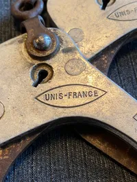 Sæt originale ældre franske håndjern uden nøgler