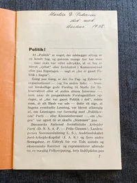 Sjældent originalt DNSAP hæfte - ww2