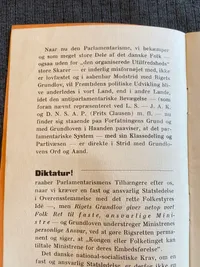 Sjældent originalt DNSAP hæfte - ww2