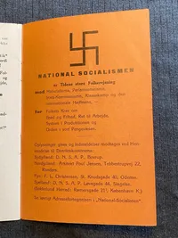 Sjældent originalt DNSAP hæfte - ww2