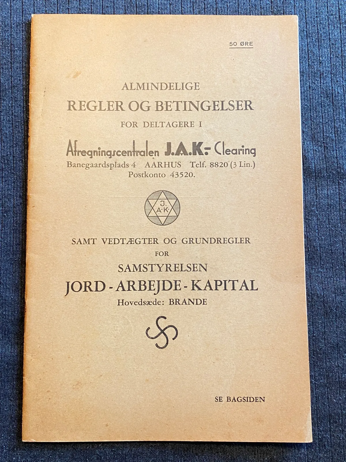 Originalt dansk nazistisk hæfte - ww2