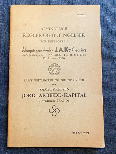 Originalt dansk nazistisk hæfte - ww2
