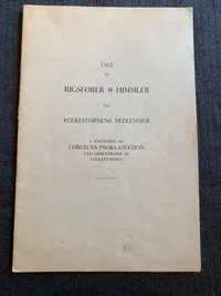 Sjælden original tale på dansk af rigsfører H.Himmler - ww2