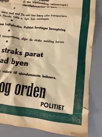 Original dansk evakueringsplakat