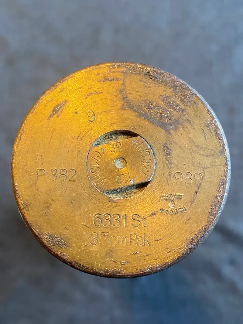 Originalt tysk 3,7 cm PAK hylster - flot WaA stemplet
