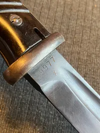 Original tysk K98 bajonet - næsten mint stand