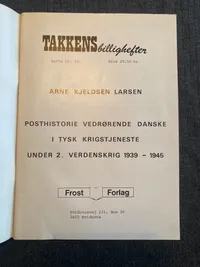 Sjældent opslagsværk over posthistorien for danskere i tysk tjeneste - ww2