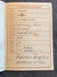Originalt Luftwaffe wehrpas